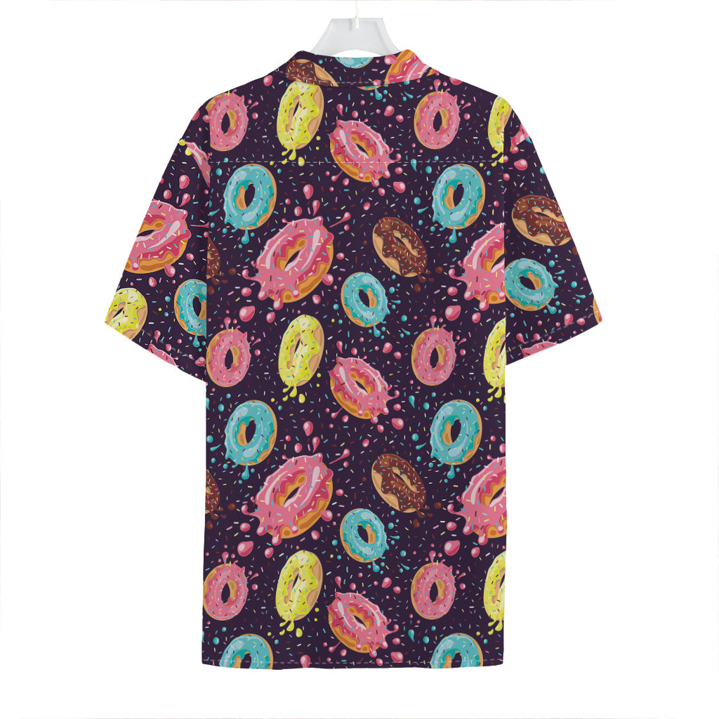 Sprinkles Donut Pattern Print Hawaiian Shirt