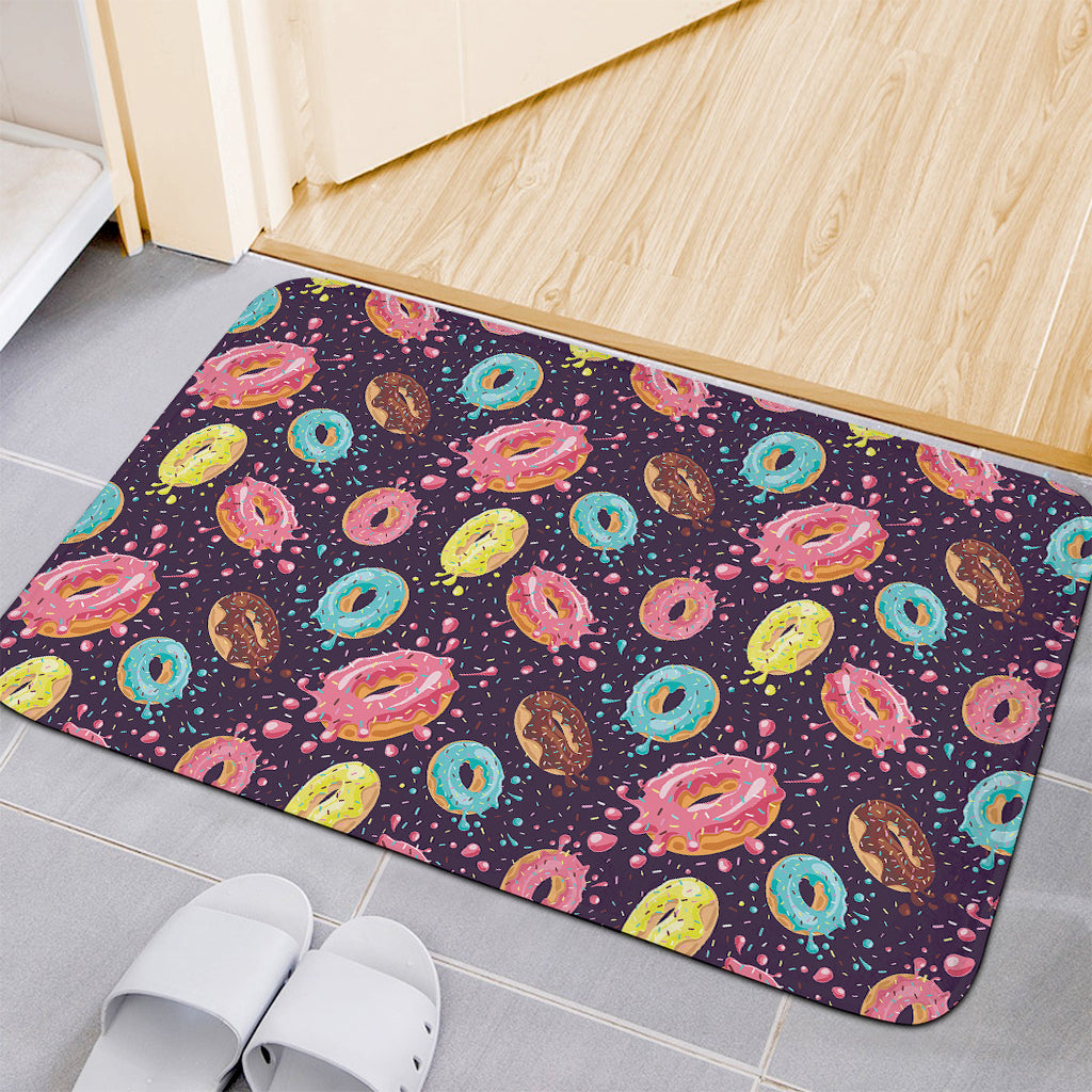 Sprinkles Donut Pattern Print Indoor Door Mat