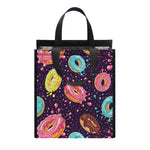 Sprinkles Donut Pattern Print Insulated Lunch Tote