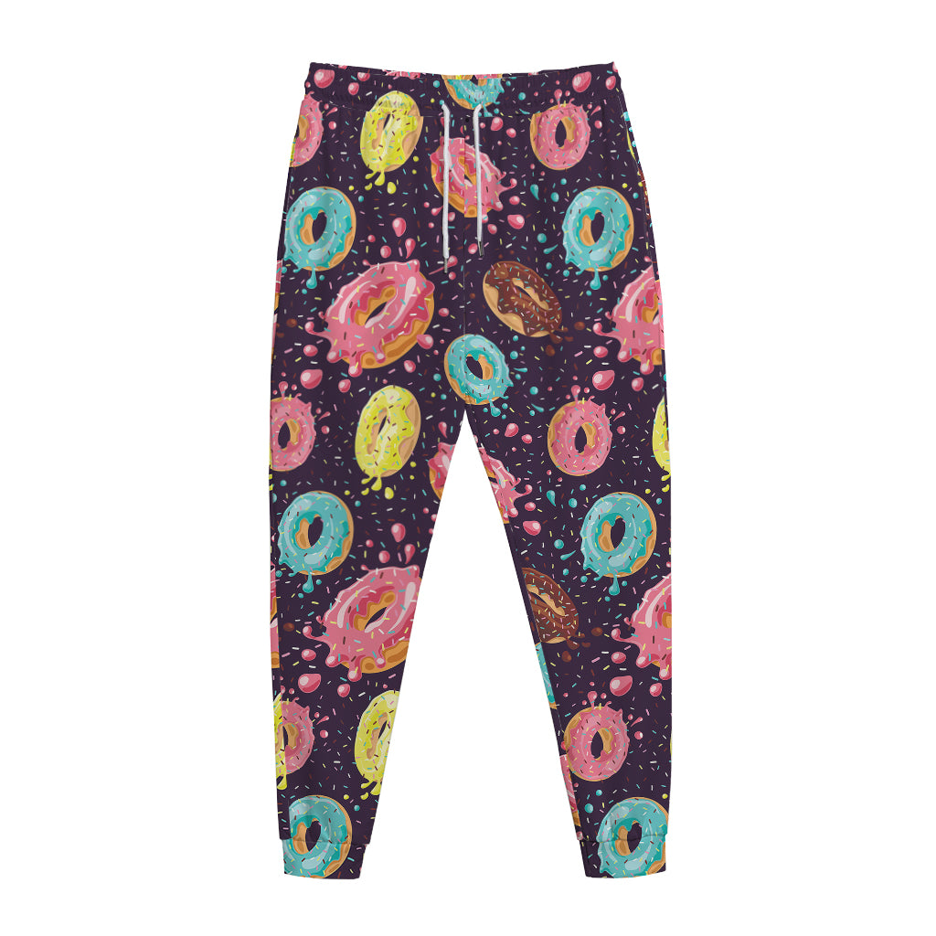 Sprinkles Donut Pattern Print Jogger Pants