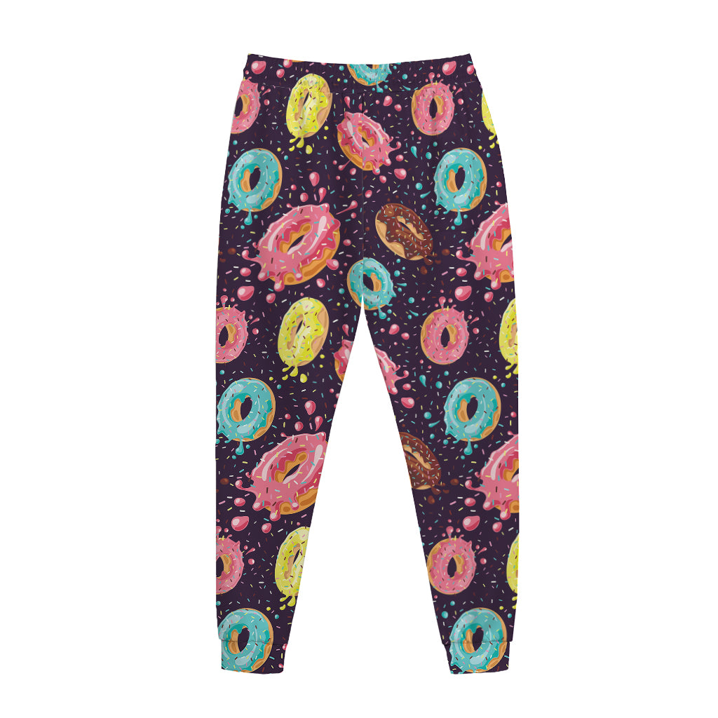 Sprinkles Donut Pattern Print Jogger Pants