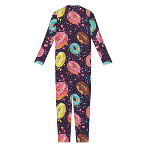 Sprinkles Donut Pattern Print Jumpsuit