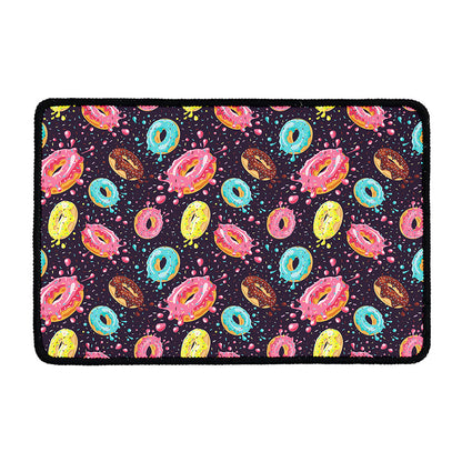 Sprinkles Donut Pattern Print Kitchen Mat