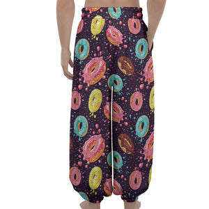 Sprinkles Donut Pattern Print Lantern Pants