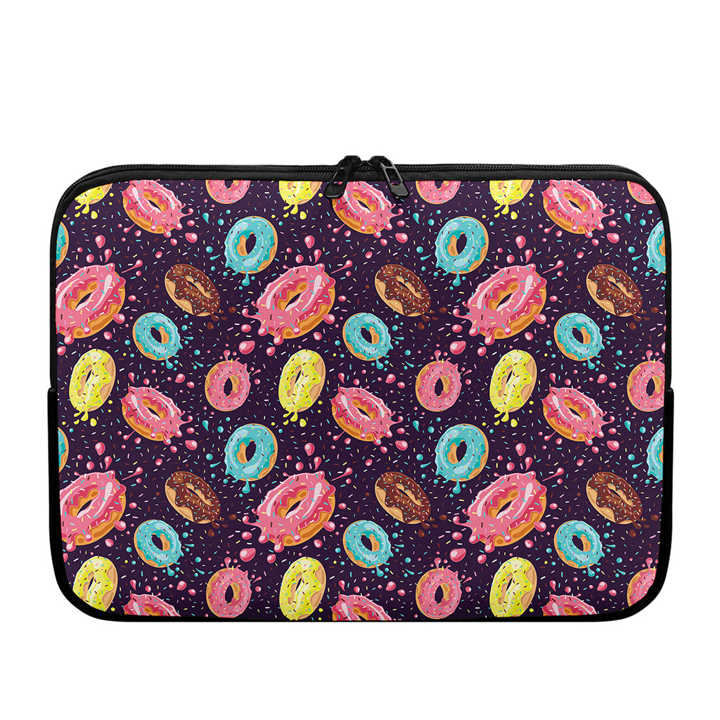 Sprinkles Donut Pattern Print Laptop Sleeve