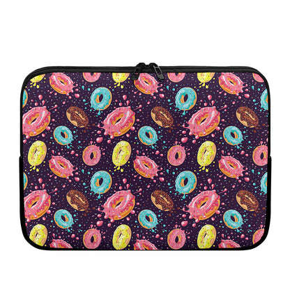 Sprinkles Donut Pattern Print Laptop Sleeve