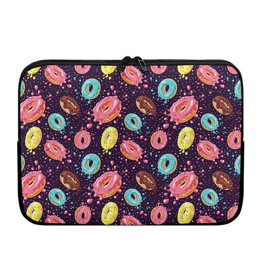 Sprinkles Donut Pattern Print Laptop Sleeve
