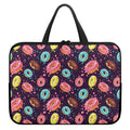 Sprinkles Donut Pattern Print Laptop Sleeve With Handle
