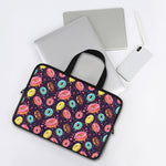 Sprinkles Donut Pattern Print Laptop Sleeve With Handle