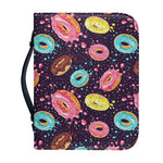 Sprinkles Donut Pattern Print Leather Bible Cover