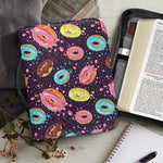 Sprinkles Donut Pattern Print Leather Bible Cover