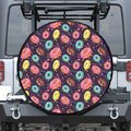 Sprinkles Donut Pattern Print Leather Spare Tire Cover