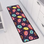 Sprinkles Donut Pattern Print Long Kitchen Mat