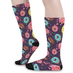 Sprinkles Donut Pattern Print Long Socks