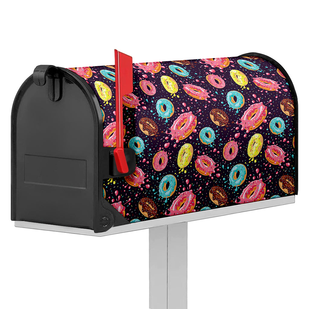 Sprinkles Donut Pattern Print Mailbox Cover