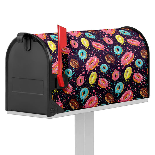 Sprinkles Donut Pattern Print Mailbox Cover