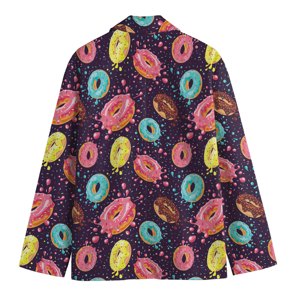 Sprinkles Donut Pattern Print Men's Blazer