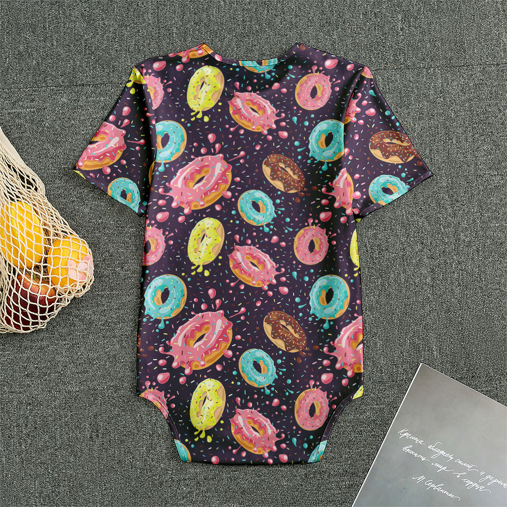 Sprinkles Donut Pattern Print Men's Bodysuit