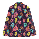 Sprinkles Donut Pattern Print Men's Cotton Blazer