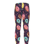 Sprinkles Donut Pattern Print Men's leggings