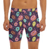 Sprinkles Donut Pattern Print Men's Long Boxer Briefs