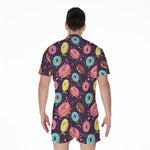 Sprinkles Donut Pattern Print Men's Rompers