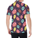 Sprinkles Donut Pattern Print Men's Shirt