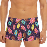Sprinkles Donut Pattern Print Men's Short Boxer Briefs