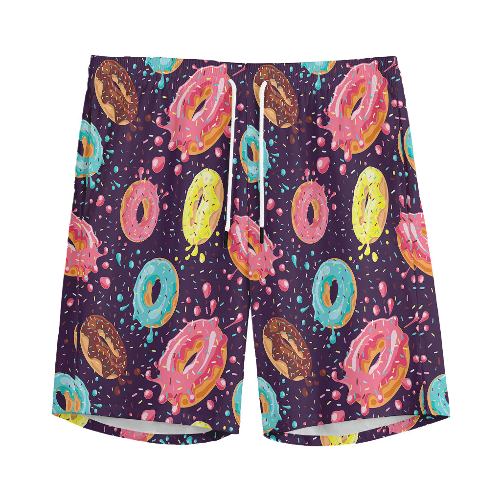 Sprinkles Donut Pattern Print Men's Sports Shorts