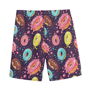 Sprinkles Donut Pattern Print Men's Sports Shorts