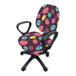 Sprinkles Donut Pattern Print Office Chair Cover