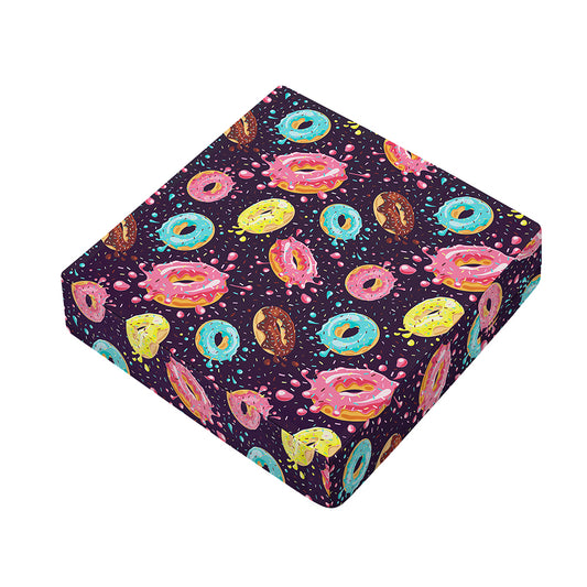 Sprinkles Donut Pattern Print Outdoor Seat Cushion Cover