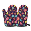 Sprinkles Donut Pattern Print Oven Mitts