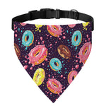 Sprinkles Donut Pattern Print Over The Collar Dog Bandana