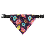 Sprinkles Donut Pattern Print Over The Collar Dog Bandana