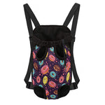 Sprinkles Donut Pattern Print Pet Carrier Backpack