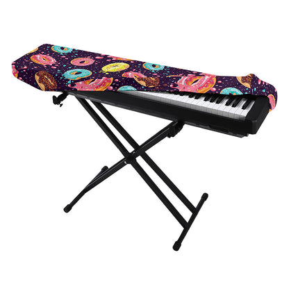 Sprinkles Donut Pattern Print Piano Keyboard Cover