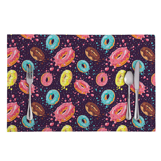 Sprinkles Donut Pattern Print Placemat