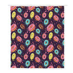 Sprinkles Donut Pattern Print Polyester Shower Curtain