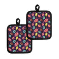 Sprinkles Donut Pattern Print Pot Holders
