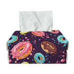 Sprinkles Donut Pattern Print Rectangle Tissue Box Cover
