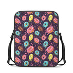 Sprinkles Donut Pattern Print Rectangular Crossbody Bag