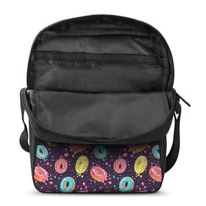 Sprinkles Donut Pattern Print Rectangular Crossbody Bag