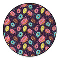 Sprinkles Donut Pattern Print Round Floor Mat