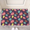 Sprinkles Donut Pattern Print Rubber Doormat