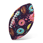Sprinkles Donut Pattern Print Rugby Ball