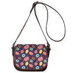 Sprinkles Donut Pattern Print Saddle Bag