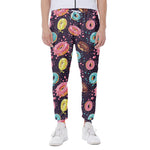 Sprinkles Donut Pattern Print Scuba Joggers