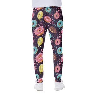 Sprinkles Donut Pattern Print Scuba Joggers