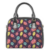 Sprinkles Donut Pattern Print Shoulder Handbag